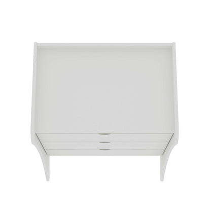 Nightstand with 3 Drawers and Quiet Glide white finish by HouseOfZazla on Tampa Home & Garden Store