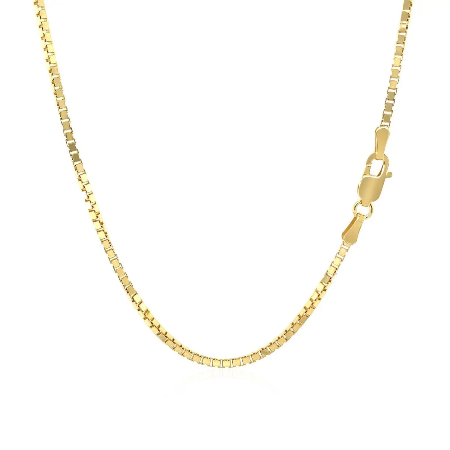 14k yellow gold classic box chain necklace 1.4mm by Bids.com on Tampa Home & Garden Store