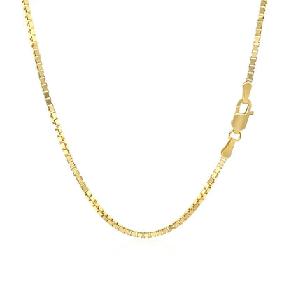 14k yellow gold classic box chain necklace 1.4mm by Bids.com on Tampa Home & Garden Store