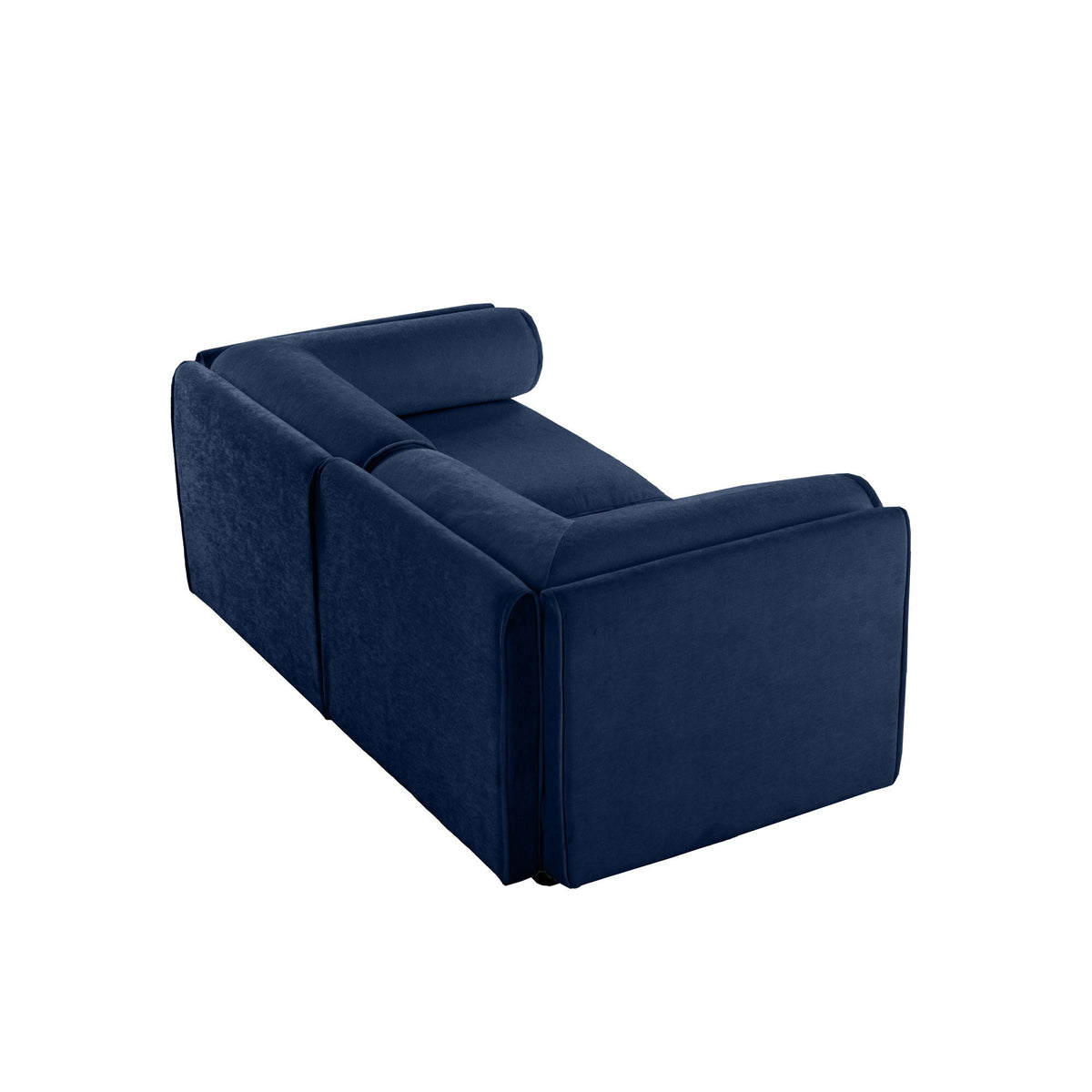 Modern Sofa with Storage and Cylindrical Backrest