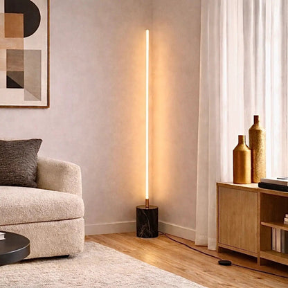 Prism LED Floor Lamp with on off Switch Base Gold
