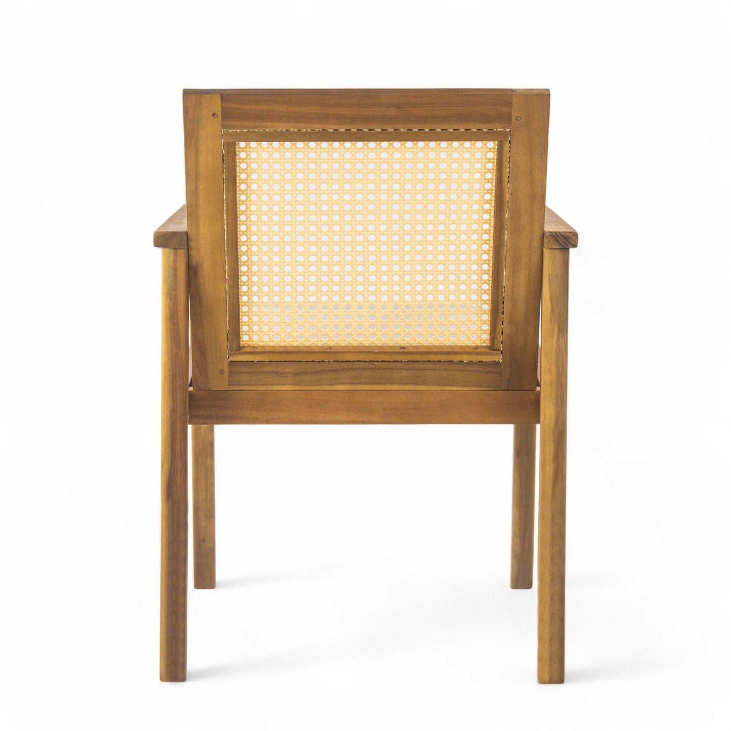 Preston Outdoor Dining Chair With Teak and Beige