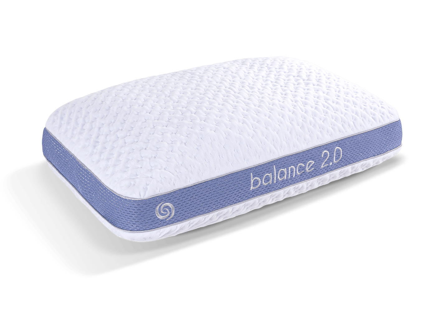 BedGear Balance Rectangle Pillow 2.0, white quilted air-mesh with lavender side band on Tampa Home & Garden Store