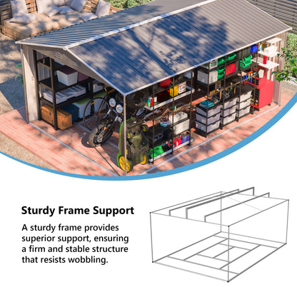 Outdoor Metal Storage Shed For Patio And Yard