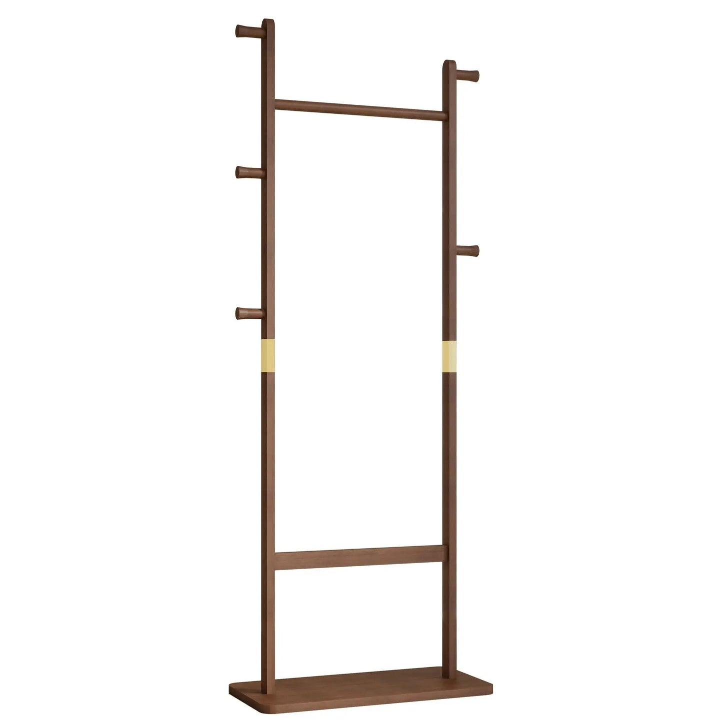 Solid Rubber Wood Hat Rack for Entryways