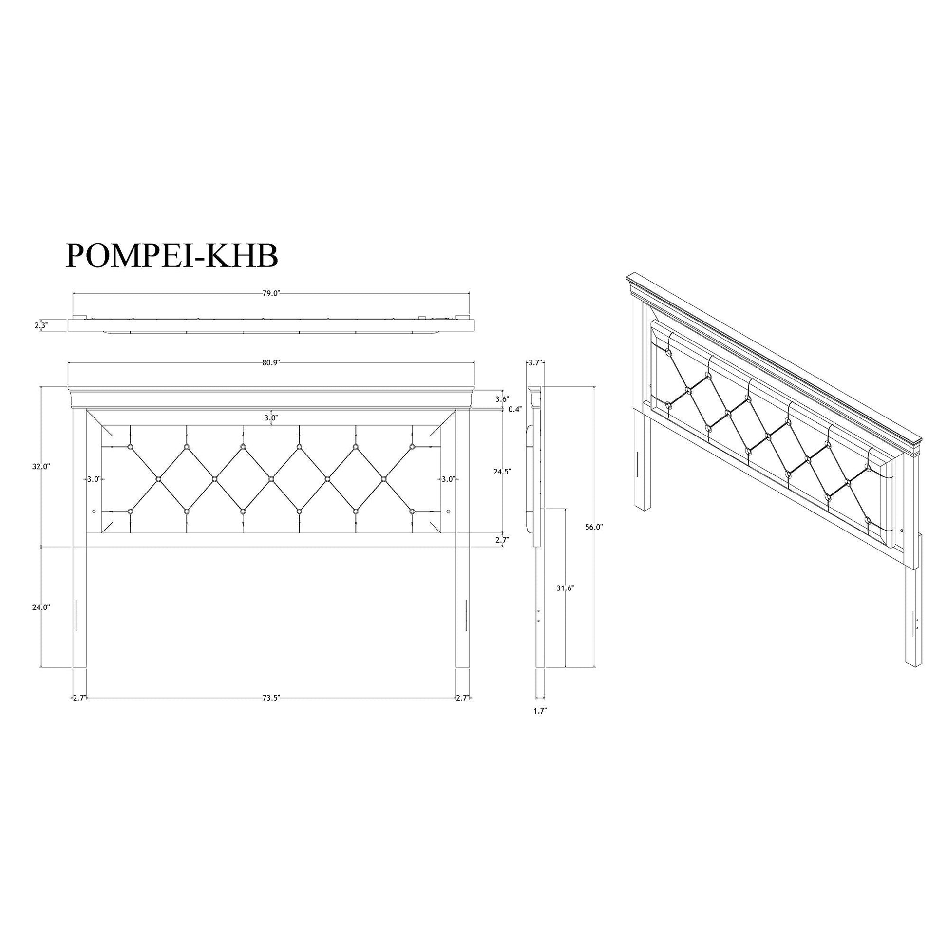 Shaker bed panel with LED lighting and crystal tufted headboard blueprint by HouseOfZazla on Tampa Home & Garden Store
