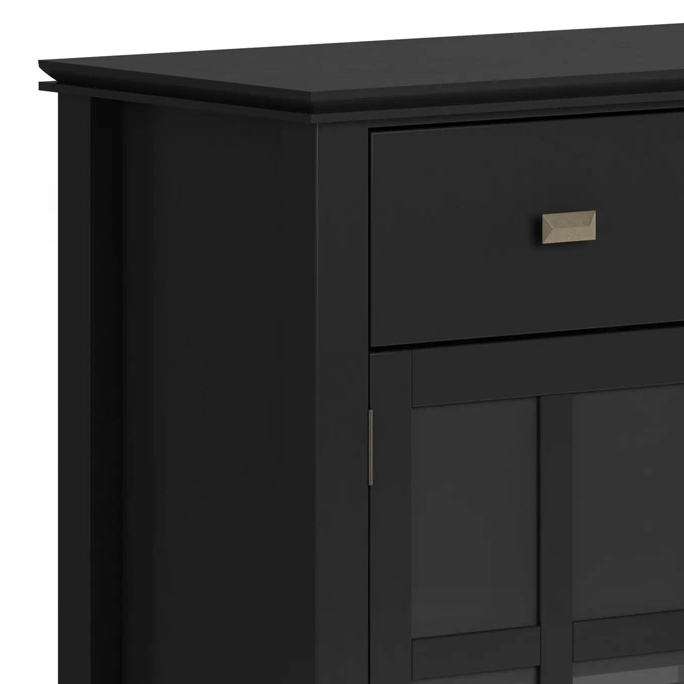 Artisan Handcrafted Sideboard Buffet in black with brass knob Unique Piece Furniture on Tampa Home & Garden Store