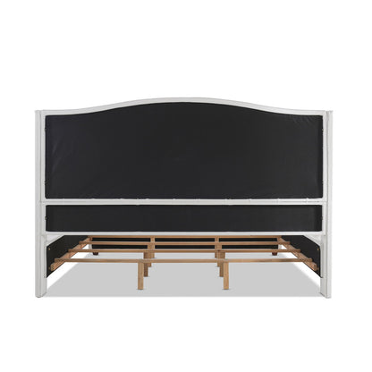 Solid Upholstered Bed Frame and Headboard Set
