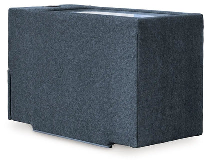 Modmax Sectional Ink blue fabric, stationary modular sofa by Unique Piece Furniture on Tampa Home & Garden Store
