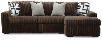 Midnight Madness Sectional and Jumbo Corduroy