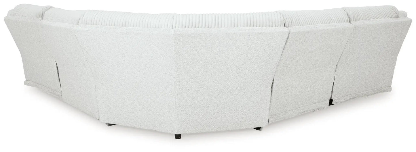 Top Tier Corduroy Reclining Sectional with Chaise