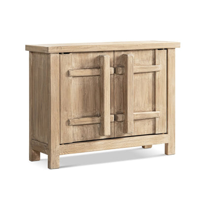 Natural reclaimed wood 2-door accent cabinet with storage Rowan by HouseOfZazla on Tampa Home & Garden Store