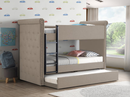 Romana Fabric Bed Frame And Tufted Headboard