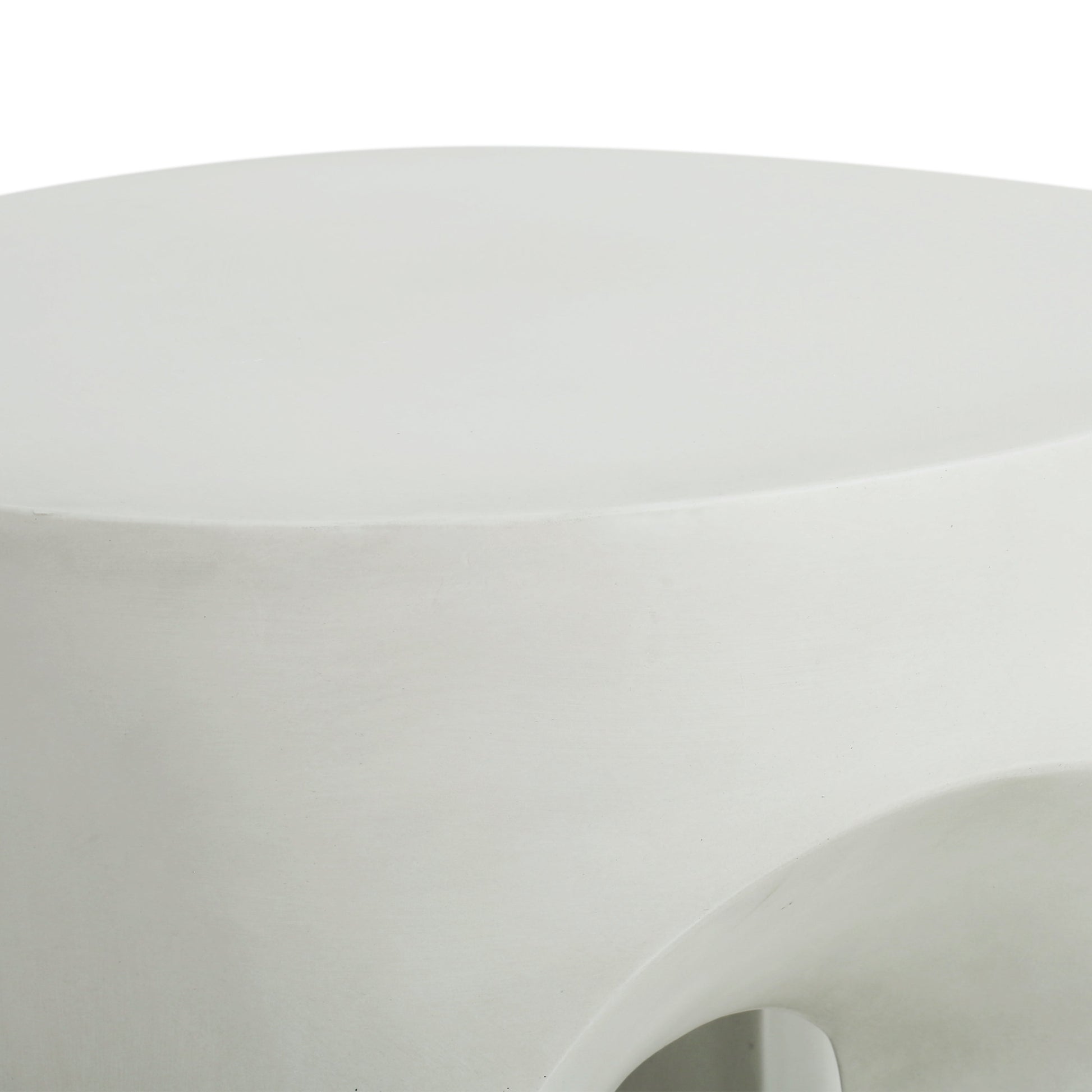 Outdoor MGO Round Top Side Table antique white by HouseOfZazla on Tampa Home & Garden Store