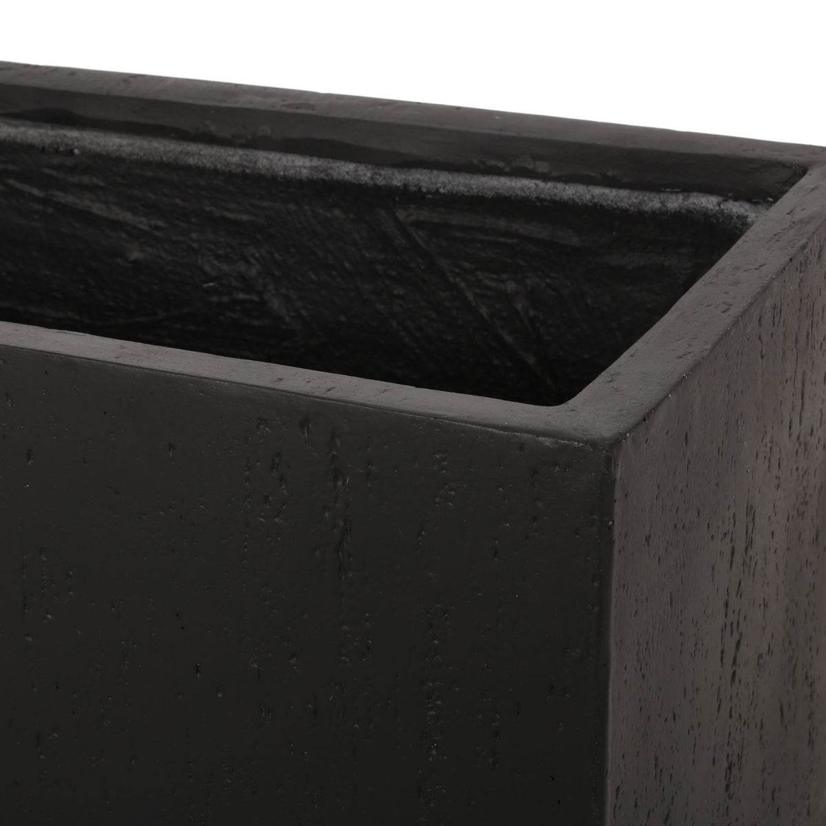 Modern Outdoor Planter dark charcoal wood finish by HouseOfZazla on Tampa Home & Garden Store