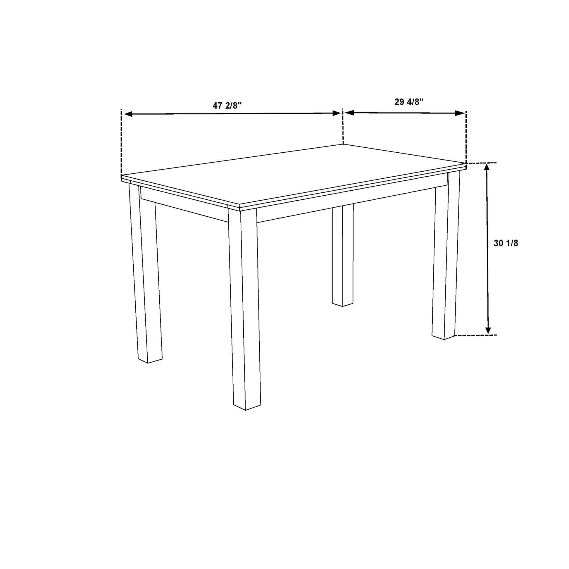 Sarang dining table and chairs 5-piece set illustration, Unique Piece Furniture on Tampa Home & Garden Store