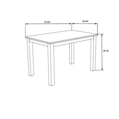 Sarang dining table and chairs 5-piece set illustration, Unique Piece Furniture on Tampa Home & Garden Store