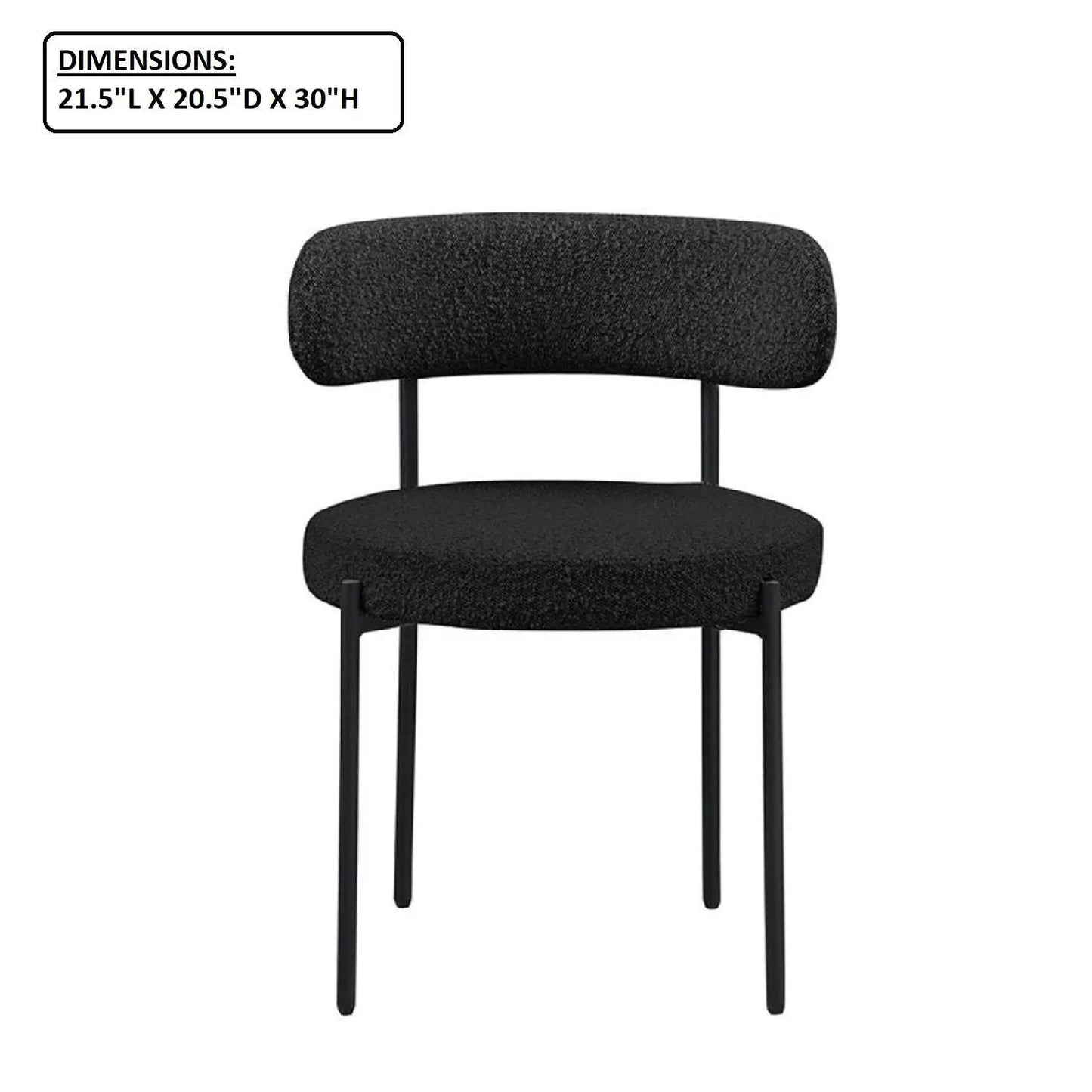 Upholstered Kitchen Chairs Set of Two for Dining