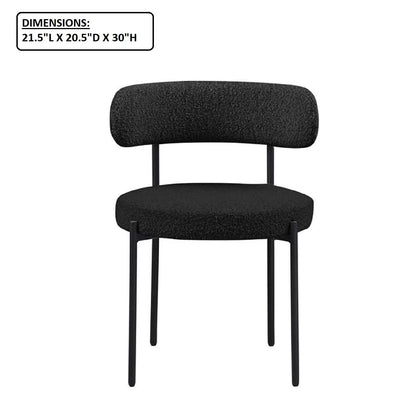 Upholstered Kitchen Chairs Set of Two for Dining