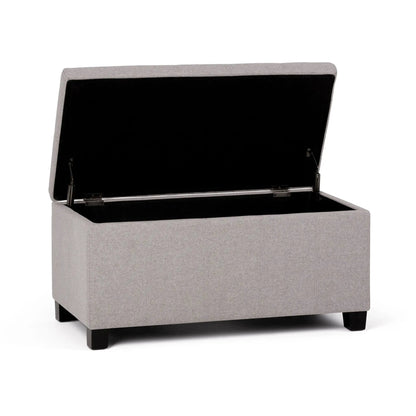 Dover Upholstered Storage Ottoman Bench with Lid