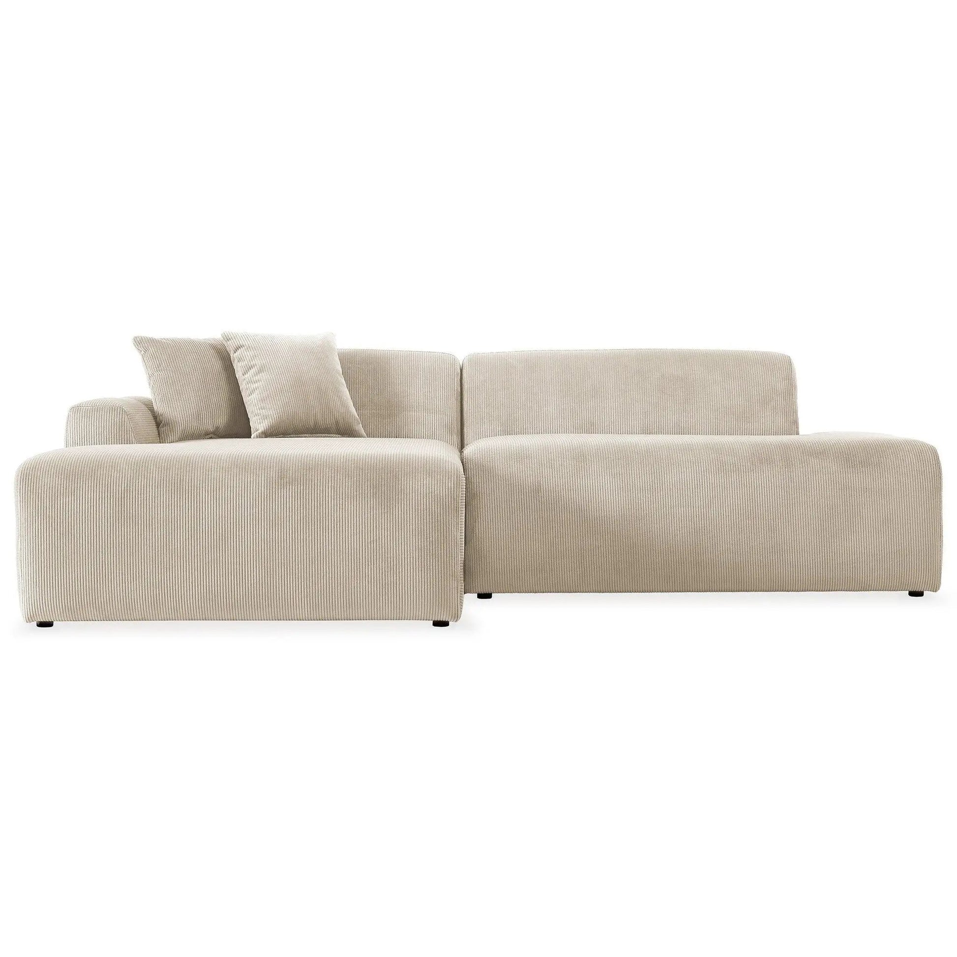 Mar - High-Quality Sectional Sofa beige corduroy fabric by Unique Piece Furniture on Tampa Home & Garden Store