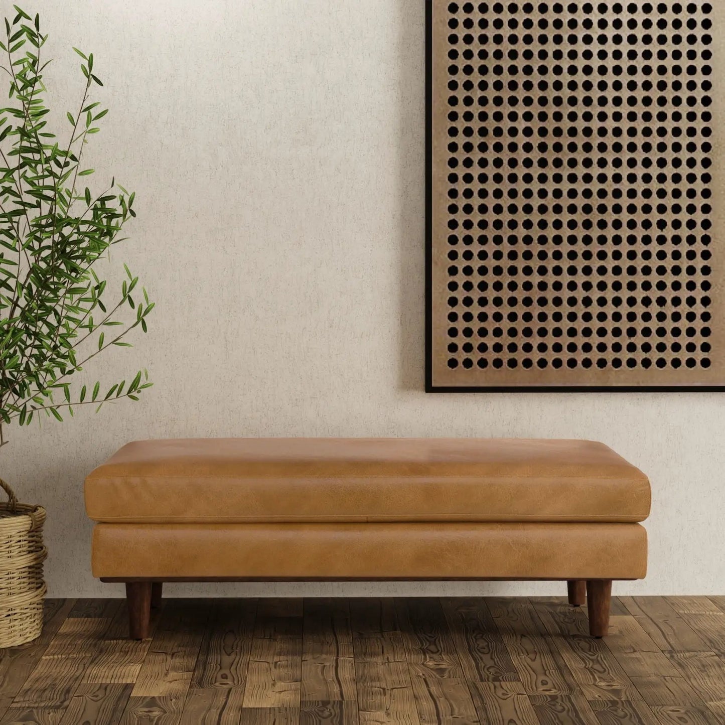 Morrison Handcrafted Ottoman Mid Century Style