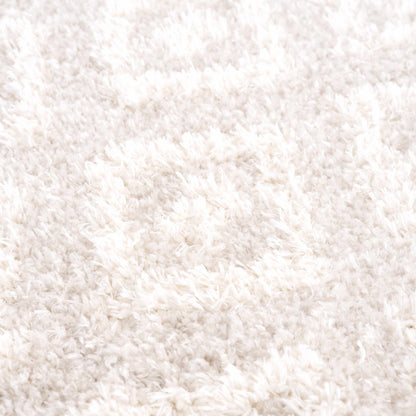 Eivin Cream Diamonds Plush Rug ivory cream shag with plush high pile by Boutique Rugs on Tampa Home & Garden Store