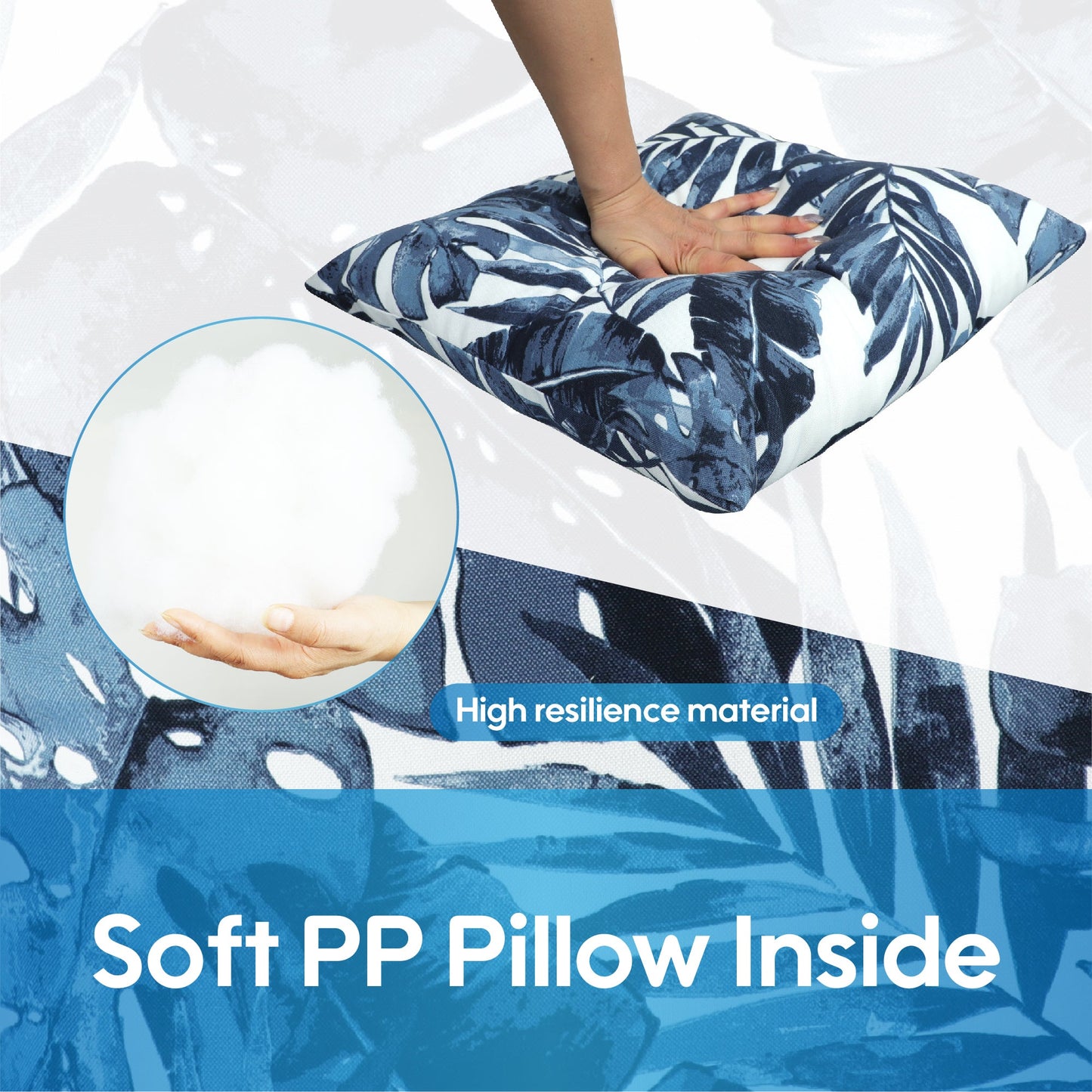 Set of 2 Waterproof Outdoor Throw Pillows