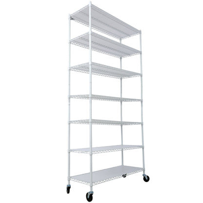 7 Tier Heavy Duty Wire Shelving and Storage Rack