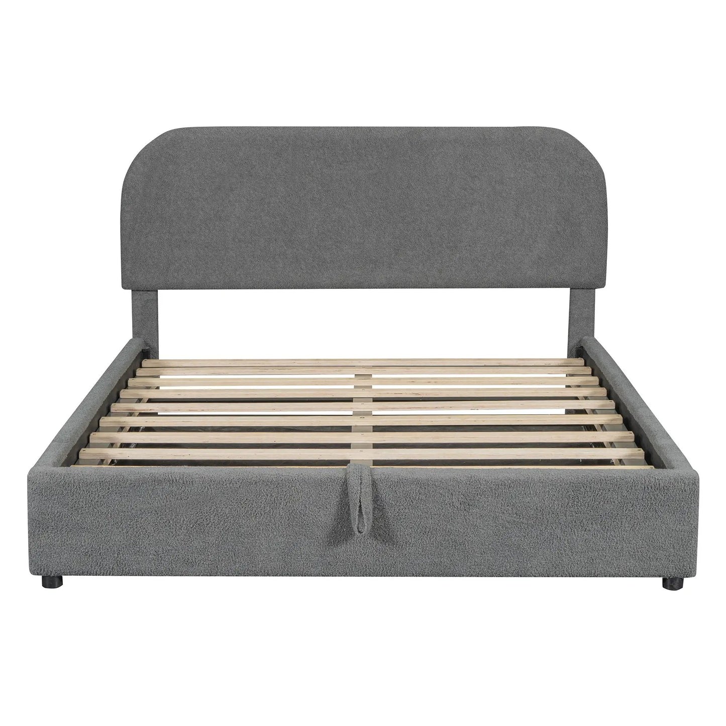 Upholstered Platform Bed With Hydraulic Storage