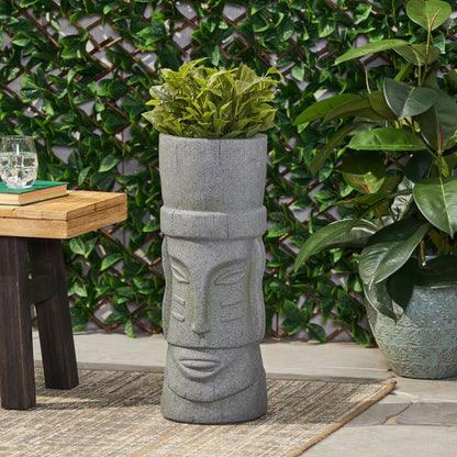 Classic Flower Planter magnesium oxide material stone gray by HouseOfZazla on Tampa Home & Garden Store