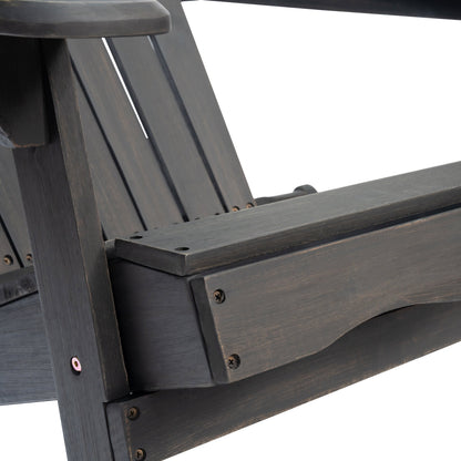 Malibu Adirondack Chair outdoor furniture in dark stained wood by HouseOfZazla on Tampa Home & Garden Store