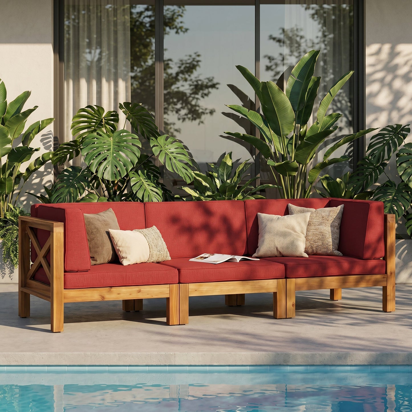 Brava 3 Seater Outdoor Sectional Sofa Set