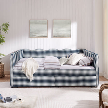 Gingham Daybed With Usb Port And The Wave Shape