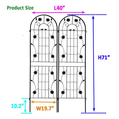 Metal Garden Trellis for Climbing Plants Outdoor