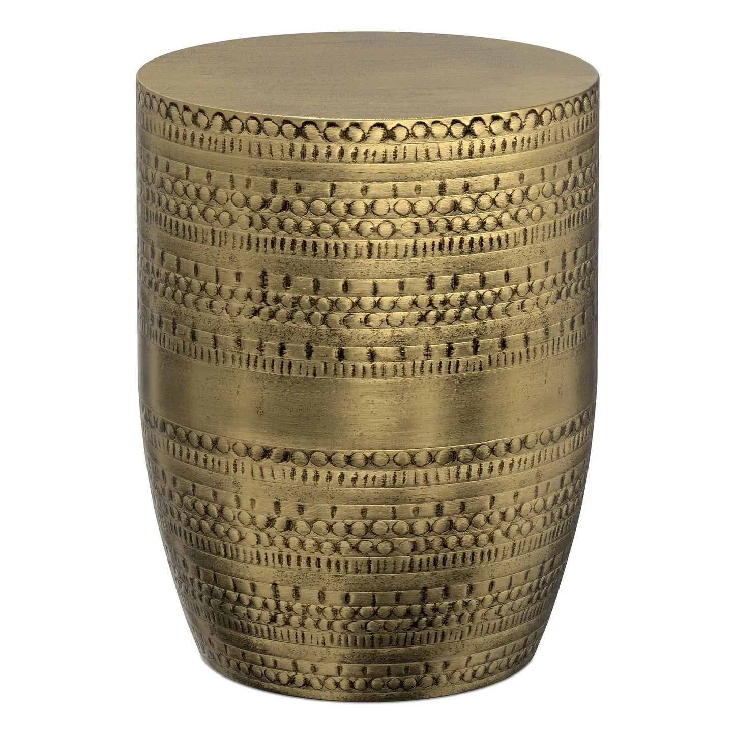 Johnsen Handcrafted Metal Accent Table gold textured finish by Unique Piece Furniture on Tampa Home & Garden Store