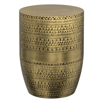 Johnsen Handcrafted Metal Accent Table gold textured finish by Unique Piece Furniture on Tampa Home & Garden Store