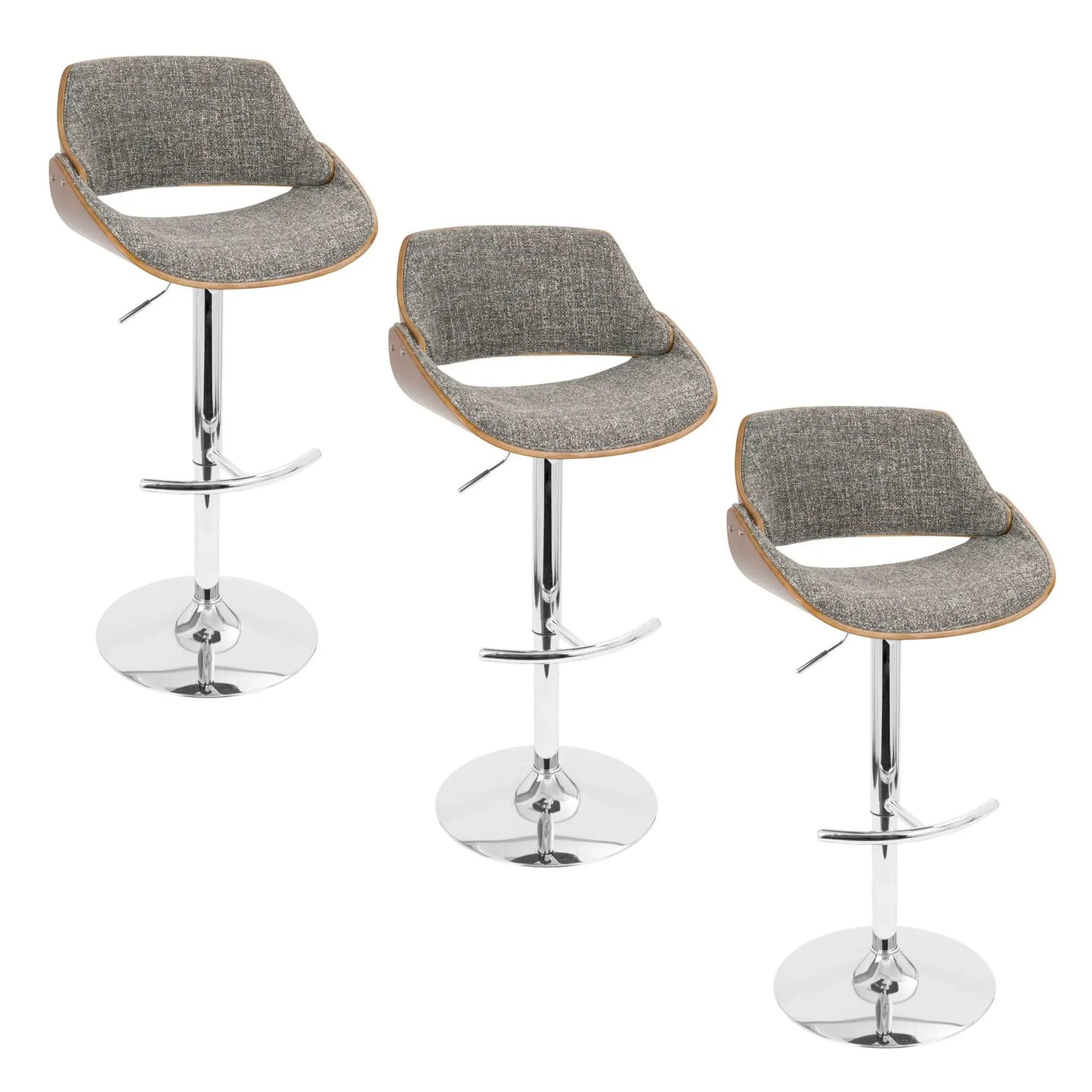 Fabrizzi Mid Century Barstool with Swivel