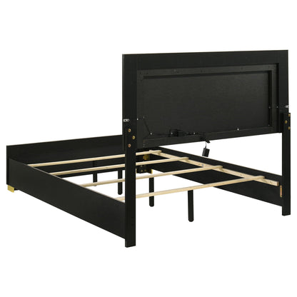 Jeremiah Modern Bedroom Set and Led Headboard