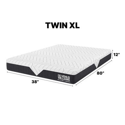 Venus Williams Legend 12in foam mattress Twin XL with cooling infrared tech by HouseOfZazla on Tampa Home & Garden Store