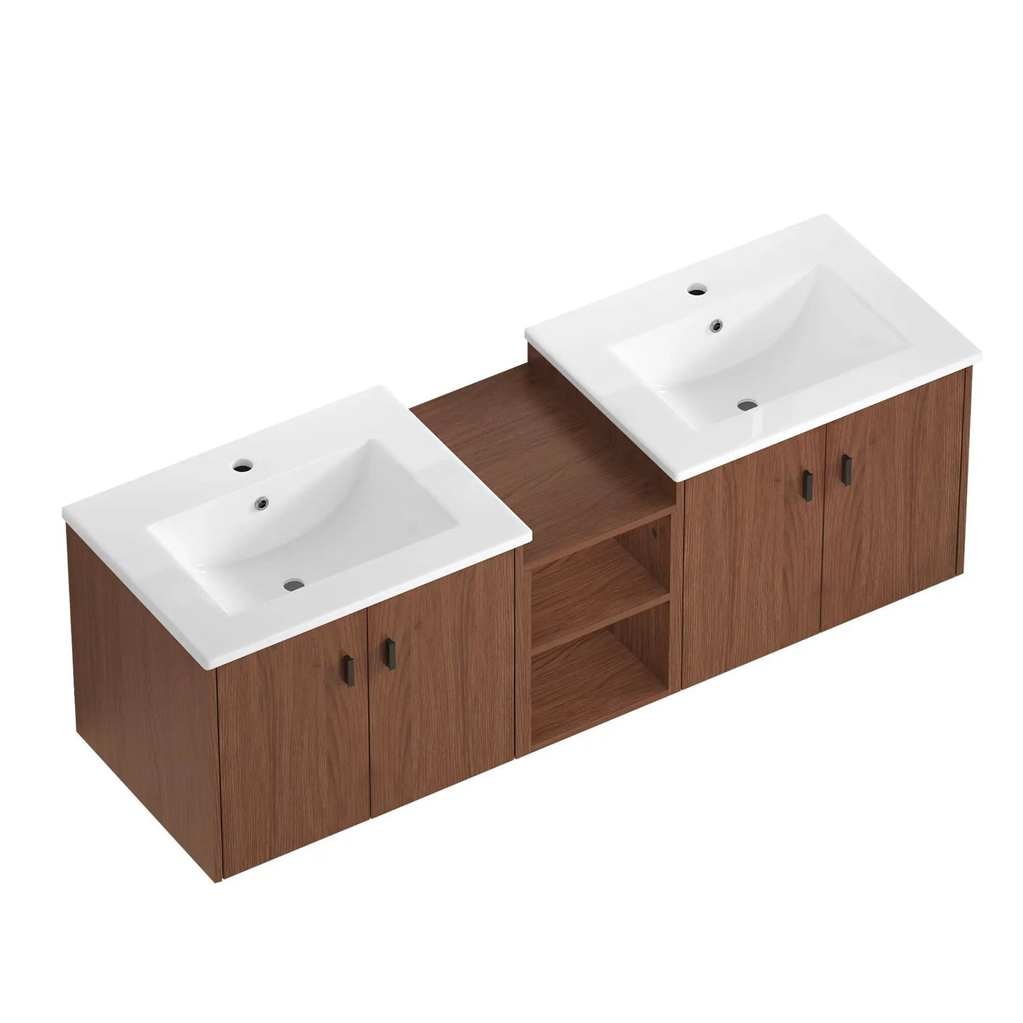 Soft Close Doors Vanity and Storage Shelves
