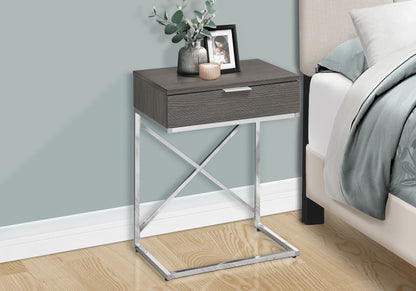 Accent Side Table With Storage Drawer Large Top