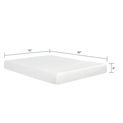 8-inch plush gel memory foam mattress with Aloe Vera cover by Unique Piece Furniture on Tampa Home & Garden Store
