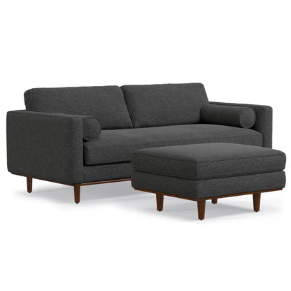 Morrison sofa and ottoman in dark fabric by Unique Piece Furniture, 2-piece set with legs on Tampa Home & Garden Store