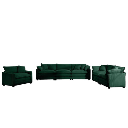 Elegant Sectional Sofa Set with Deep Seats