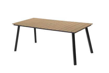 Outdoor Folding Dining Table and Steel Frame