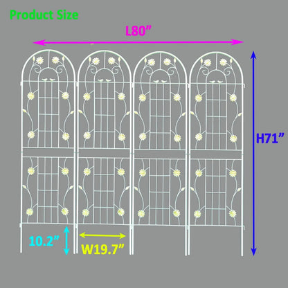 Metal Garden Trellis for Climbing Plants Outdoor