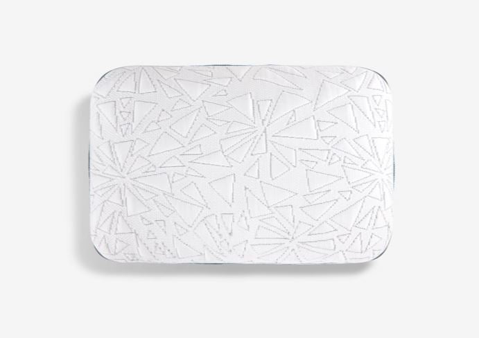 BedGear Storm rectangle travel pillow by HouseOfZazla in white with geometric embossed pattern on Tampa Home & Garden Store