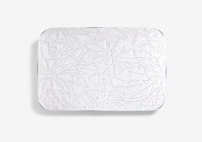 BedGear Storm rectangle travel pillow by HouseOfZazla in white with geometric embossed pattern on Tampa Home & Garden Store