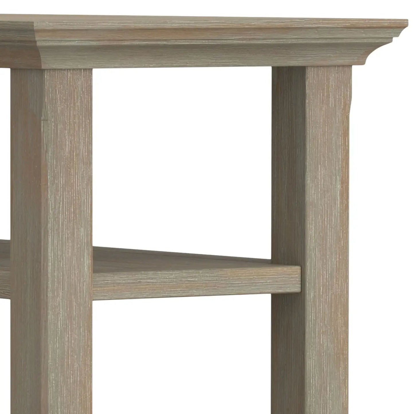 Acadian Narrow Side Table Handcrafted Solid Wood